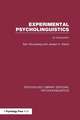 Experimental Psycholinguistics (PLE: Psycholinguistics): An Introduction