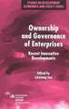 Ownership and Governance of Enterprises: Recent Innovative Developments