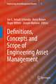 Definitions, Concepts and Scope of Engineering Asset Management