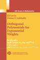 Orthogonal Polynomials for Exponential Weights