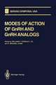 Modes of Action of GnRH and GnRH Analogs