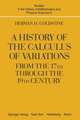 A History of the Calculus of Variations from the 17th through the 19th Century