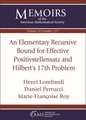 Elementary Recursive Bound for Effective Positivstellensatz and Hilbert's 17th Problem