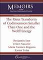 Riesz Transform of Codimension Smaller Than One and the Wolff Energy