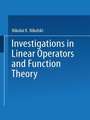 Investigations in Linear Operators and Function Theory: Part I