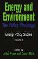 Energy and Environment: The Policy Challenge