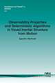 Observability Properties and Deterministic Algorithms in Visual-Inertial Structure from Motion: A Survey