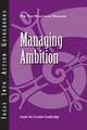 Managing Ambition