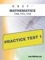 Cset Mathematics 110, 111, 112 Practice Test 1