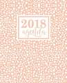 Agenda: 2018 Agenda settimanale italiano: Avorio su Rosa: 19x23cm