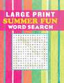 Large Print Summer Fun Word Search