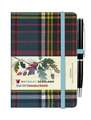 Waverley Anderson Tartan cloth mini notebook with pen