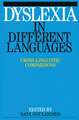 Dyslexia – Cross–Linguistic Comparisons