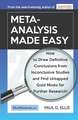 Meta-Analysis Made Easy: How to Draw Definitive Conclusions from Inconclusive Studies and Find Untapped Opportunities for Further Research!