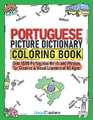 Portuguese Picture Dictionary Coloring Book