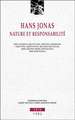 Hans Jonas: Nature Et Responsabilite