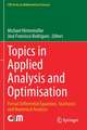 Topics in Applied Analysis and Optimisation: Partial Differential Equations, Stochastic and Numerical Analysis