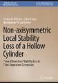 Non-axisymmetric Local Stability Loss of a Hollow Cylinder: Three-Dimensional Stability Loss in Time-Dependent Composites