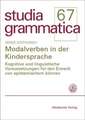 Modalverben in der Kindersprache: Kognitive und linguistische Voraussetzungen für den Erwerb von epistemischem "können"