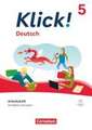 Klick! 5. Schuljahr. Deutsch - Schreiben und Lesen - Arbeitsheft mit Lösungen und digitalen Medien