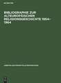 Bibliographie zur alteuropäischen Religionsgeschichte 1954-1964: Literatur zu den antiken Rand- und Nachfolgekulturen im aussermediterranen Europa unter besonderer Berücksichtigung der nichtchristlichen Religionen