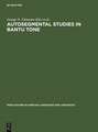 Autosegmental Studies in Bantu Tone