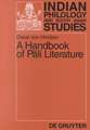 A Handbook of Pali Literature