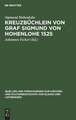 Kreuzbüchlein von Graf Sigmund von Hohenlohe 1525