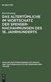 Das Altertümliche im Wortschatz der Spenser-Nachahmungen des 18. Jahrhunderts