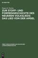 Zur Stoff- und Formengeschichte des neueren Volkslieds: Das Lied von der Amsel