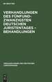 Verhandlungen des Fünfundzwanzigsten Deutschen Juristentages ¿ Behandlungen