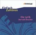 Die Lyrik Bertolt Brechts. EinFach ZuHören. CD