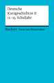 Deutsche Kurzgeschichten 2. 11. - 13. Schuljahr