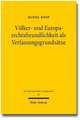 Volker- Und Europarechtsfreundlichkeit ALS Verfassungsgrundsatze: Entwickelt Anhand Der Jurisdiktionskonflikte Im Europaischen Grundrechtsschutz