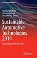 Sustainable Automotive Technologies 2014: Proceedings of the 6th ICSAT