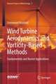 Wind Turbine Aerodynamics and Vorticity-Based Methods: Fundamentals and Recent Applications