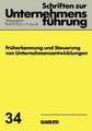 Früherkennung und Steuerung von Unternehmensentwicklungen