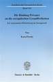 Die Bindung Privater an die europäischen Grundfreiheiten