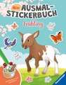 Ravensburger Mein Ausmalstickerbuch Frühling - Großes Buch mit über 300 Stickern, viele Sticker zum Ausmalen