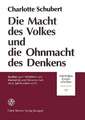 Die Macht Des Volkes Und Die Ohnmacht Des Denkens