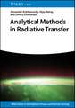 Analytical Methods in Atmospheric Radiative Transfer