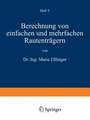 Berechnung von einfachen und mehrfachen Rautenträgern