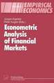 Econometric Analysis of Financial Markets