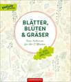 Blätter, Blüten und Gräser