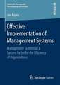 Effective Implementation of Management Systems: Management Systems as a Success Factor for the Efficiency of Organizations