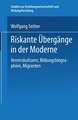 Riskante Übergänge in der Moderne: Vereinskulturen, Bildungsbiographien, Migranten