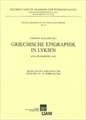 Griechische Epigraphik In Lykien