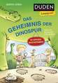 Duden Leseprofi - GROSSBUCHSTABEN: DAS GEHEIMNIS DER DINOSPUR, Erstes Lesen