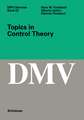 Topics in Control Theory