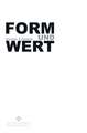 Form und Wert